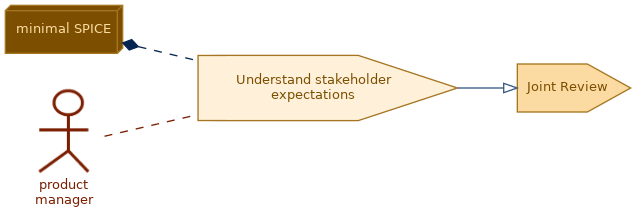 spem diagram of the activity overview: Understand stakeholder expectations