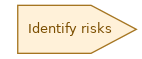 spem diagram of the activity overview: Identify risks