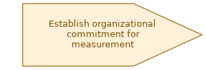 spem diagram of the activity overview: Establish organizational commitment for measurement
