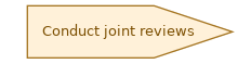 spem diagram of the activity overview: Conduct joint reviews