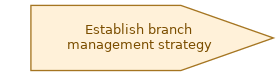 spem diagram of the activity overview: Establish branch management strategy