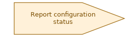 spem diagram of the activity overview: Report configuration status