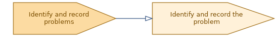 spem diagram of the activity overview: Identify and record the problem