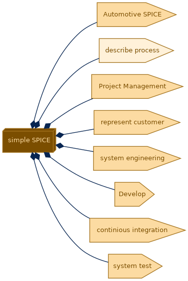spem diagram of the activity breakdown: describe process
